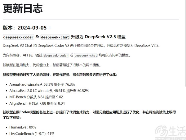 Deepseek AI模型合并升级，推出V2.5新版本